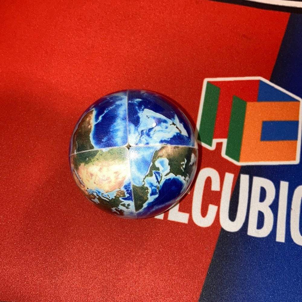 2x2 Earth Rubicks Cube